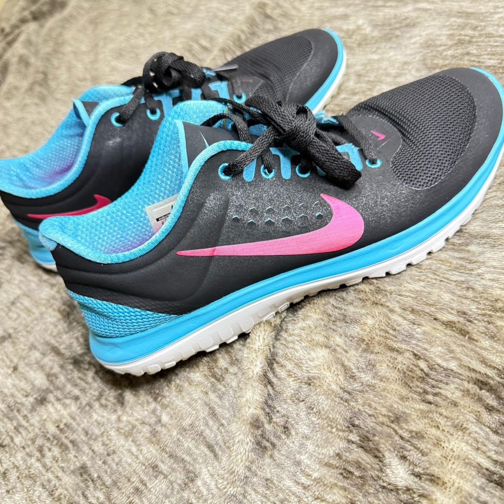 Nike FS Lite Running Shoes Black Low Top Lace Up Women’s Size 8.5 - Picture 3 of 8